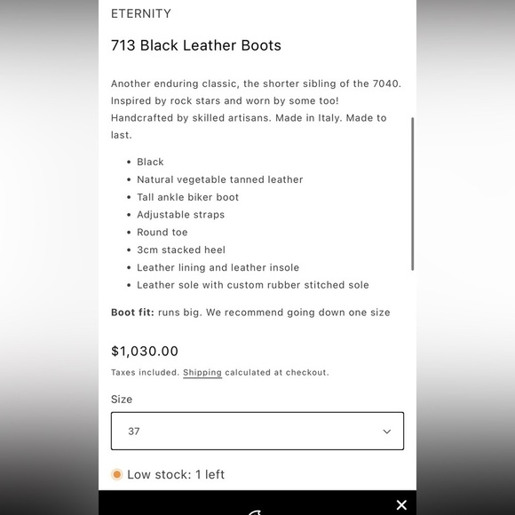 Fiorentini + Baker Eternity 713 Black Leather Biker Moto Boots - Picture 3 of 16